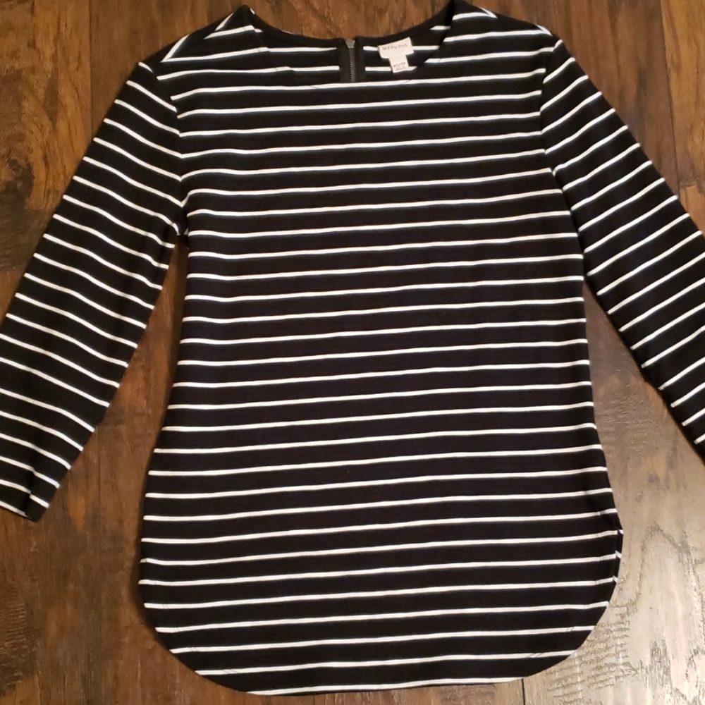 Long Sleeve Stripped Tunic